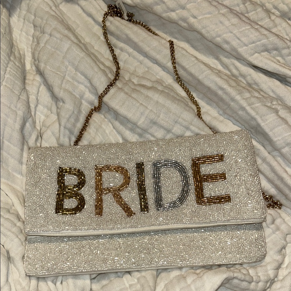 Beaded Bride Clutch Bag